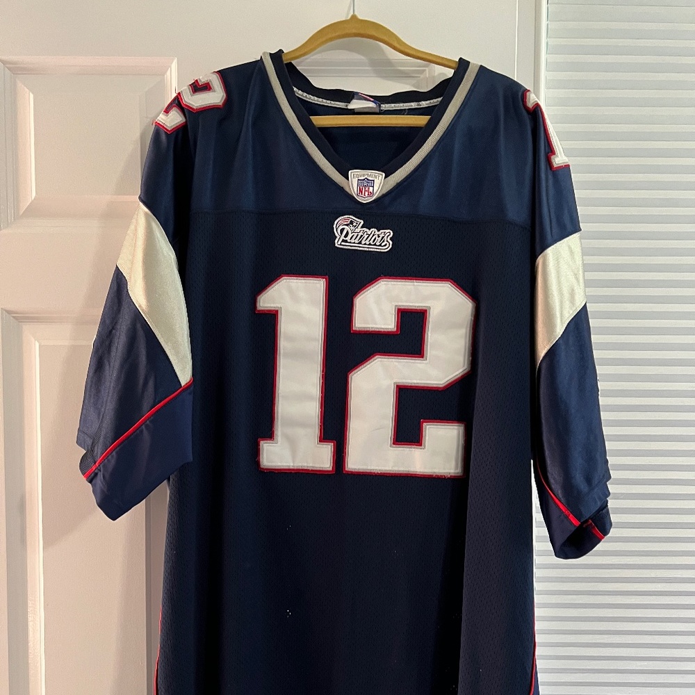 Tom Brady Patriots Game Jersey #12 Size 60
